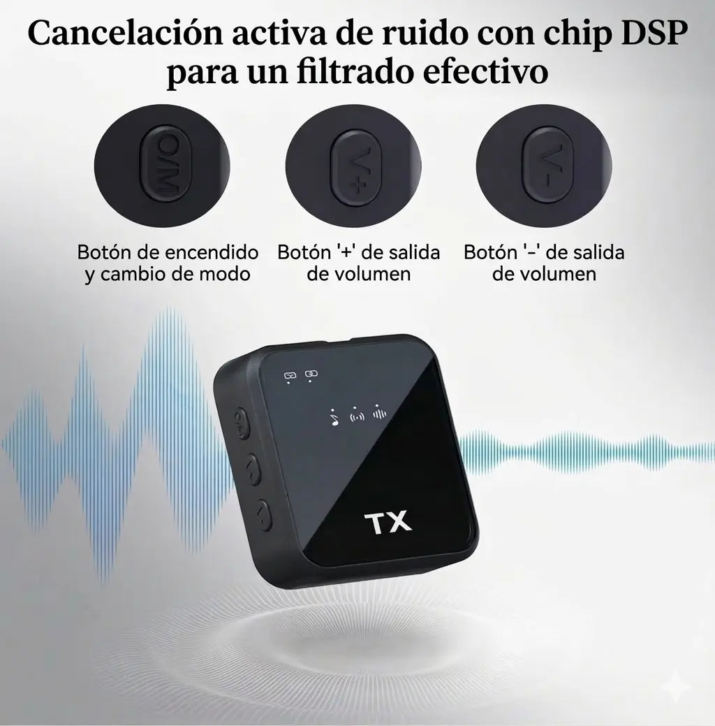 Micrófono Inalámbrico de CLip Dual Tip